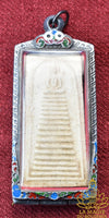Rares et précieuses amulettes Phra Somdej Tat Thong à 16 niveaux bénies en 1972 au Wat King Keaw par le Très Vénérable LP Phueak La Magie du Bouddha.