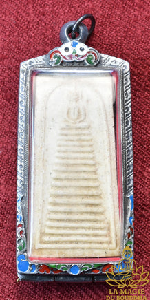 Rares et précieuses amulettes Phra Somdej Tat Thong à 16 niveaux bénies en 1972 au Wat King Keaw par le Très Vénérable LP Phueak La Magie du Bouddha.