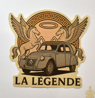 Vintage Citroën 2CV Sticker – “The Legend”