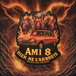 Citroën Ami 8 Sticker – Nothing stops it (even its brakes)