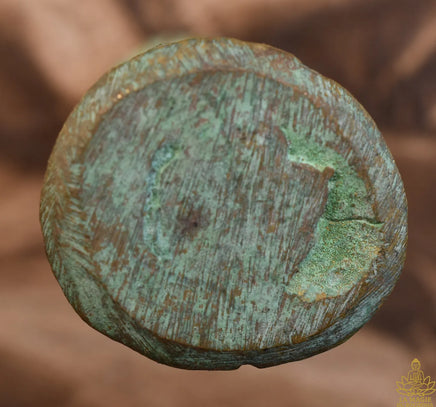 Amulette ancienne du dieu singe Hanuman en bronze – Patine verte La Magie du Bouddha.