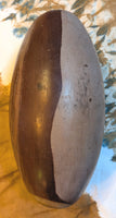 Shiva Lingam bicolore et tigré en pierre naturelle de 5,5 kg