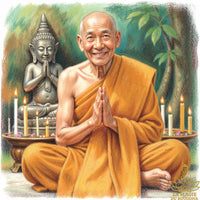 Amulette Lersi alchimique - Wat Khao Daeng Tawan Tok (Temple de Ajarn Jek Thidtathammo) La Magie du Bouddha.