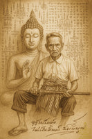 Amulette Jatukham Rammathep multicolore – Série Buang Sue Heng (1998) – Ajarn Khunpan Rak Ratchadet La Magie du Bouddha.