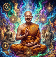 Puissante amulette Phra Kling Mahayant Empereur en Lek Lai Pleak Malengsap par le Vénérable Ajarn Morm Niranam Traiphum La Magie du Bouddha.