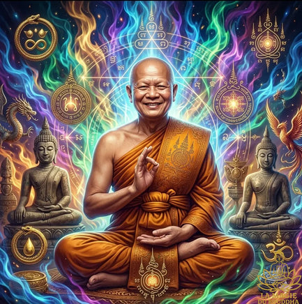 Puissante amulette Phra Kling Mahayant Empereur en Lek Lai Pleak Malengsap par le Vénérable Ajarn Morm Niranam Traiphum La Magie du Bouddha.