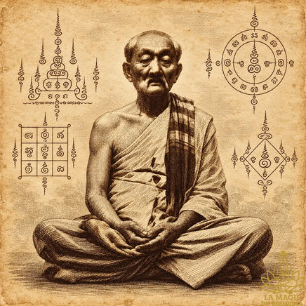 Takrut de charme Mön – Phra Ajarn Montri (Ajarn Noom), Wat Bang Waek La Magie du Bouddha.