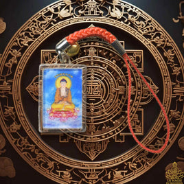Amulette porte-clé du Bouddha Amitābha – prière de renaissance en Terre Pure (Wǎngshēng Zhòu)