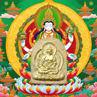 Amulette ancienne du Bouddha Amithaba – Consacrée dans les années 70 (temple chinois de Thaïlande)