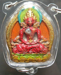 Grande amulette Tibétaine Tsa Tsa du Bouddha de longue vie Amithayus - Sa Sainteté le Dalaï Lama. La Magie du Bouddha.