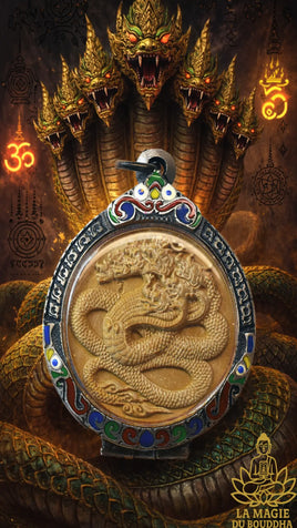 🐉 Amulette Roi des Nagas - Vénérable Luang Phor Watchara du Wat Tham Faed La Magie du Bouddha.