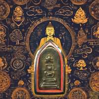 Amulette alchimique Phra Somdej et Phra Pidta – Wat Huay Jorakei (Nakhon Pathom)