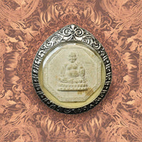 Amulette octogonale du Bouddha chinois de Fortune – Consacrée au Wat Tha Mai (Samut Sakhon)
