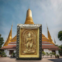 Amulette ancienne du Bouddha Maitreya – Wat Phra Pathom Chedi (1971) La Magie du Bouddha.