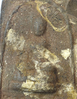 Grande amulette Phra Somdej ancienne au yant sacré tatoué à l’aiguille – Années 70 La Magie du Bouddha.