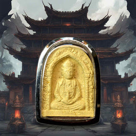 Amulette chinoise de Guan Yin – Bodhisattva de la Compassion avec mantra Om Mani Padme Hum