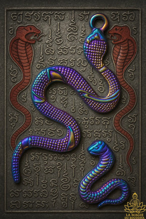 🐍 Amulette Cobra Bénie au Temple de la Mère Cobra (Bangkok) La Magie du Bouddha.
