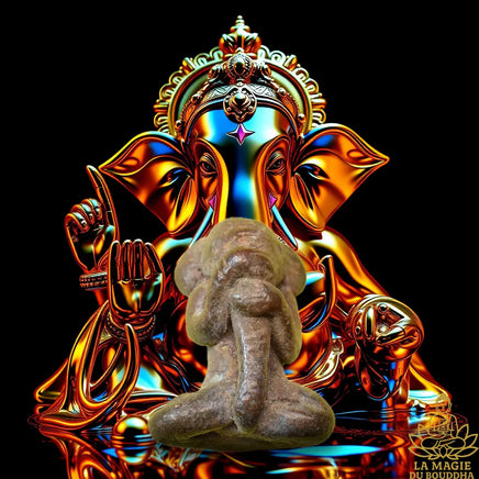 Amulette ancienne Phra Pikanet Pidta en bronze du Cambodge La Magie du Bouddha.