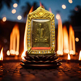 Brass Amulet of Venerable Luang Phor Doem – Reissue 2009 (Wat Nong Pho)