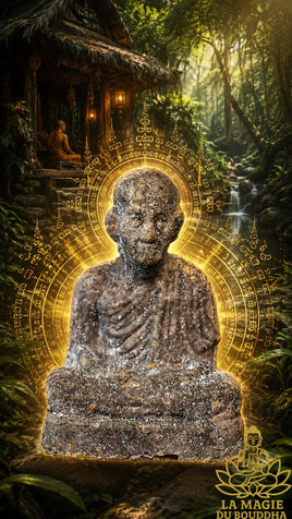 Rare amulette Roop Lor du Très Vénérable Luang Phor Kassem (1995) La Magie du Bouddha.