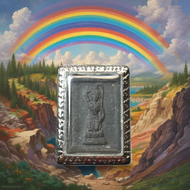 Black amulet of the earth goddess Mae Thorani – Wat Arun (Bangkok), 1998