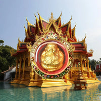 Rare amulette Look Aum Phra Sanghajai - Très Vénérable Luang Phor Poon du Wat Pailom La Magie du Bouddha.