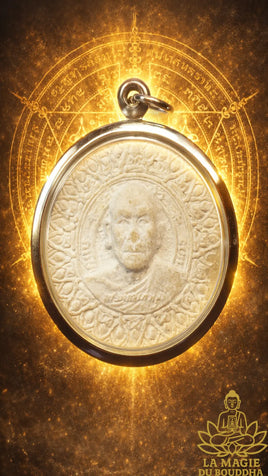 Amulette Roop Lor portrait de Luang Phor Sodh Candasaro (Roon Sombat Chakraphat, 1992) - Wat Paknam La Magie du Bouddha.