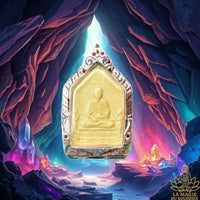 Amulette de Lersi Amnat à la chauve-souris protectrice et porte-bonheur La Magie du Bouddha.