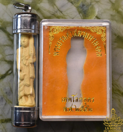 🌿 Amulette de l'ermite légendaire Thep Lok Udon – Wat Phra Borom Satsada Mahamongkol La Magie du Bouddha.