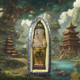 Petite amulette Thaï de Ganesh debout. La Magie du Bouddha.