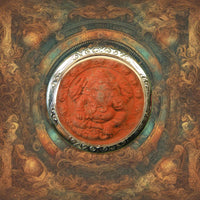 Amulette rouge de Ganesh - Wat Phrabat Pangfan. La Magie du Bouddha.