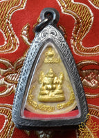 Amulette du Grand Bouddha Abhiseka et de Phra Pikanet - Wat Tham Panya