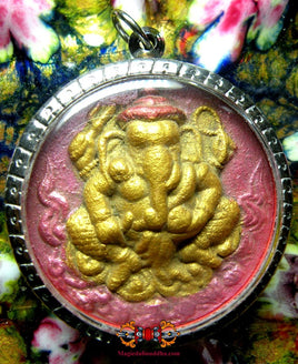 Grande amulette de Ganesh et Lersi - Vénérable Lersi Amnat. La Magie du Bouddha.