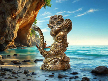 🐒 Amulette Matschanu en métal alchimique – Série « Augmenter richesse & bonheur » de LP Hong La Magie du Bouddha.