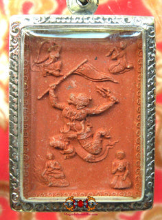 Amulette rouge Hanuman - Wat Arun. La Magie du Bouddha.