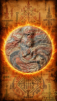 Grande amulette Jatukham Rammathep au Dharmachakra, Phra Rahu et Aṣṭa-Dikpāla La Magie du Bouddha.