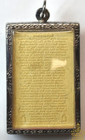 Amulette bénie de Somdet Phra Buddhacarya (Luang Phor Toh) – Wat Rakhang 2010 – Khata Chinabunchon complet au dos La Magie du Bouddha.