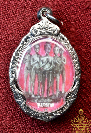 Amulette aux cinq Khuman Thep - Vénérable Kruba Aen La Magie du Bouddha.