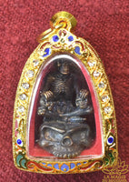 Amulette Prai Nai Bia Lanna Maha Lap en aliage alchimique Nuea Chanuan - Vénérable Kruba Phon du Wat Pu Ho