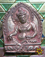 Belle amulette tibétaine Thogchag du Bouddha des richesses Jambhala.