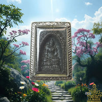 Amulette Phra Phairi Phinat en phong lek lai consacrée au Wat Bowonniwet le 21 avril 1992 La Magie du Bouddha.