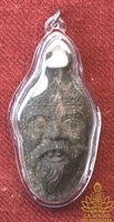 Large Lersi mask amulet made of sacred herb paste - Venerable Luang Phor Somchai of Wat Dan Kwian