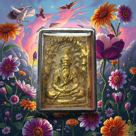 Amulette Lersi consacrée au Wat Phra That Nong Bua (Ubon Ratchathani)