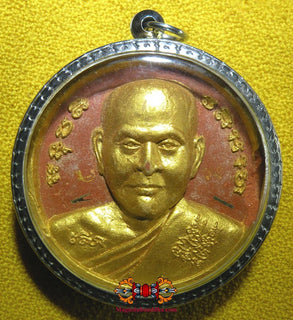 Grande amulette portrait Roop Lor - Vénérable LP Chom Suthanto. La Magie du Bouddha.