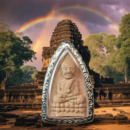 Amulette Luang Phor Thuat en poudre sacrée – Vénérable LP Phon (Wat Intharam) La Magie du Bouddha.