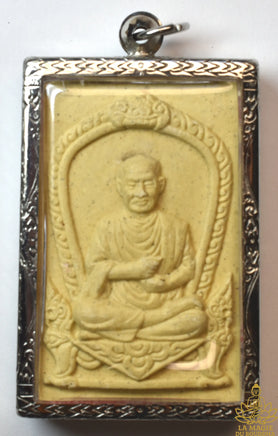 Amulette bénie de Somdet Phra Buddhacarya (Luang Phor Toh) – Wat Rakhang 2010 – Khata Chinabunchon complet au dos La Magie du Bouddha.