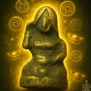 Amulette Thai de fortune Mai Nang Kwak Palat Kick - Très Vénérable LP Suwang. La Magie du Bouddha.