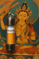 Manjushri Buddha Mantra Amulet of Transcendent Wisdom - For Memory and Study. 