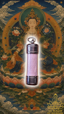Amulette Tibétaine Mantra de Namgyalma - Protection Tibétaine de l'ombrelle blanche. La Magie du Bouddha.