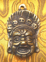 🔥 Amulettes protectrices tibétaines Thogchag de Mahakala (laiton – version neuve ou patinée)